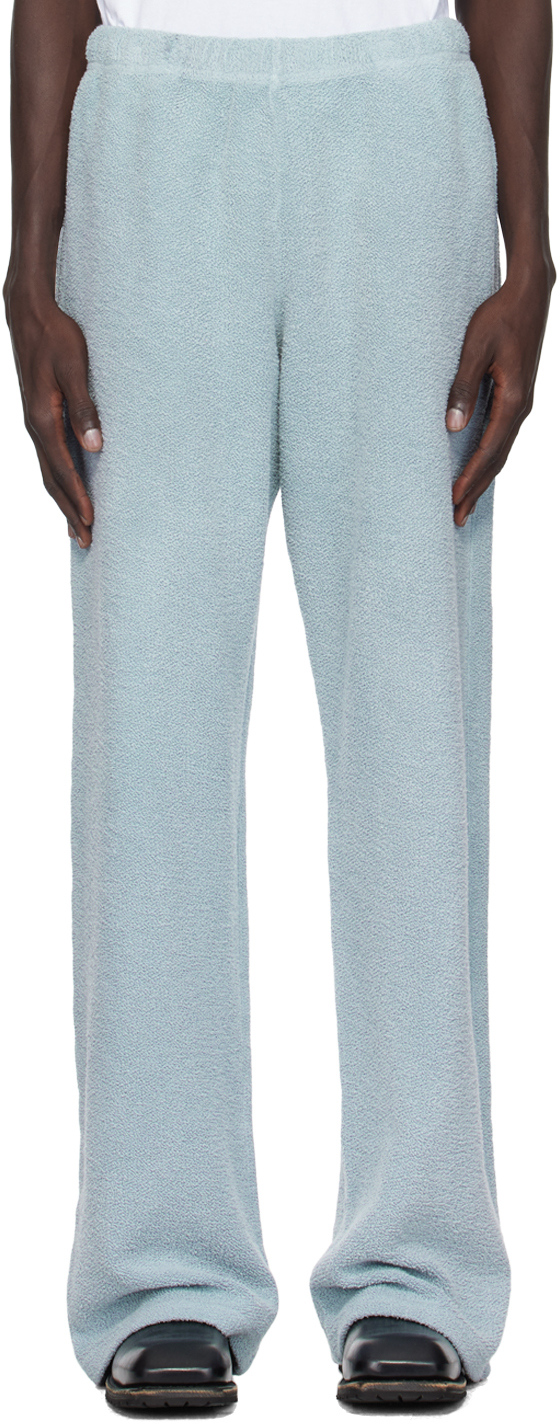 Blue Heavyweight Puddle Sweatpants