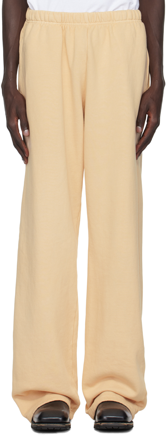 Les Tien Off-white Heavyweight Puddle Sweatpants In Cream