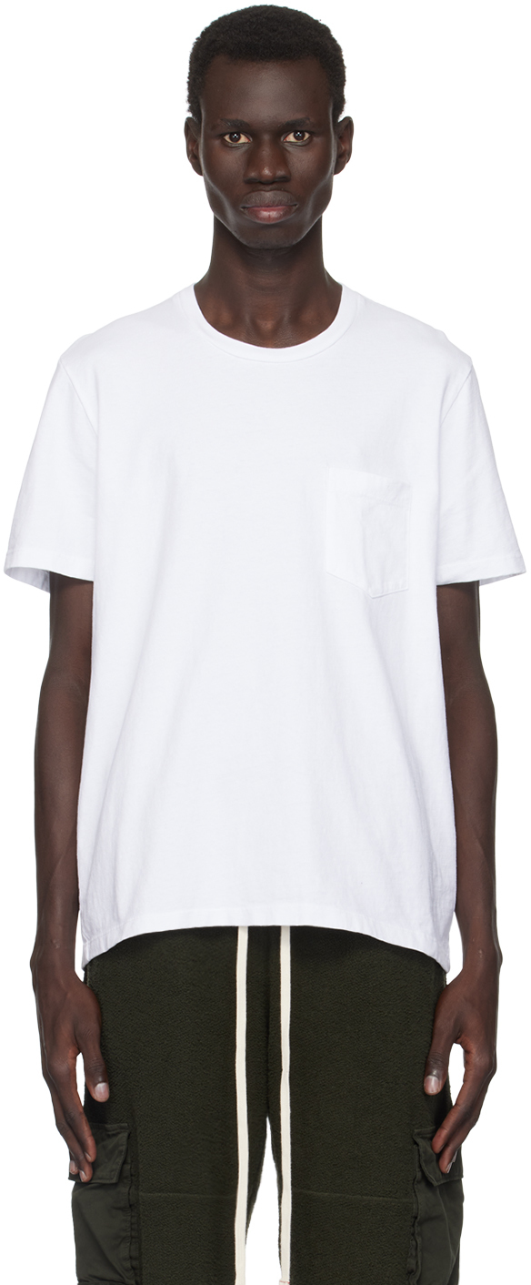 White Heavyweight Classic Pocket T-shirt