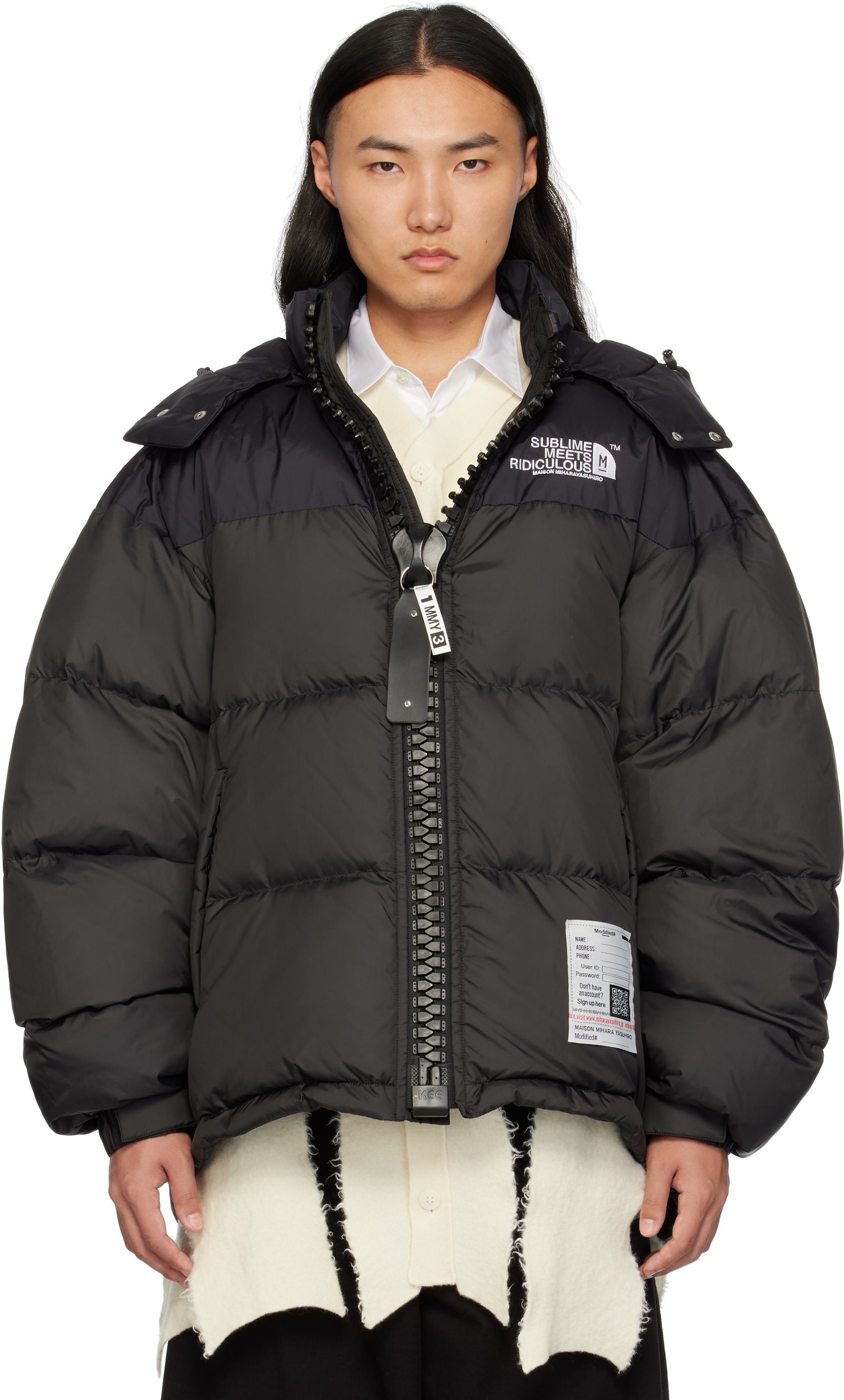 Miharayasuhiro Black Huge Down Jacket