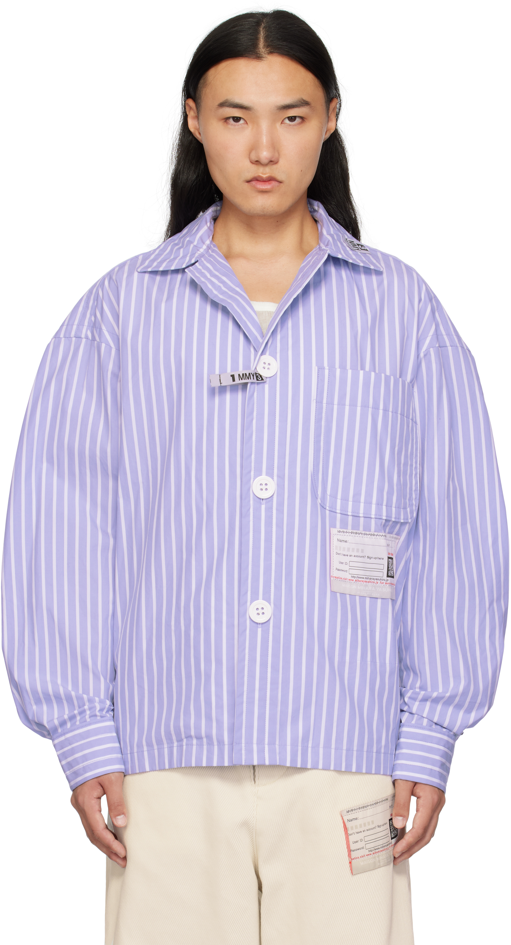 Blue Amateur Sewn Strip Shirt