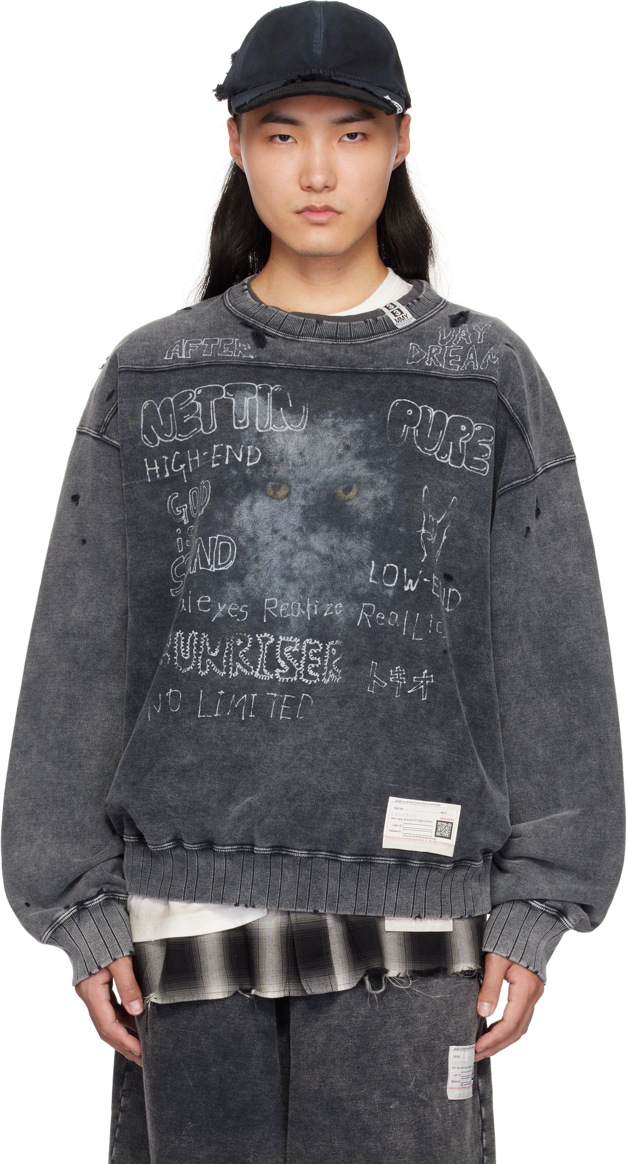 Gray Distressed Sweatshirt