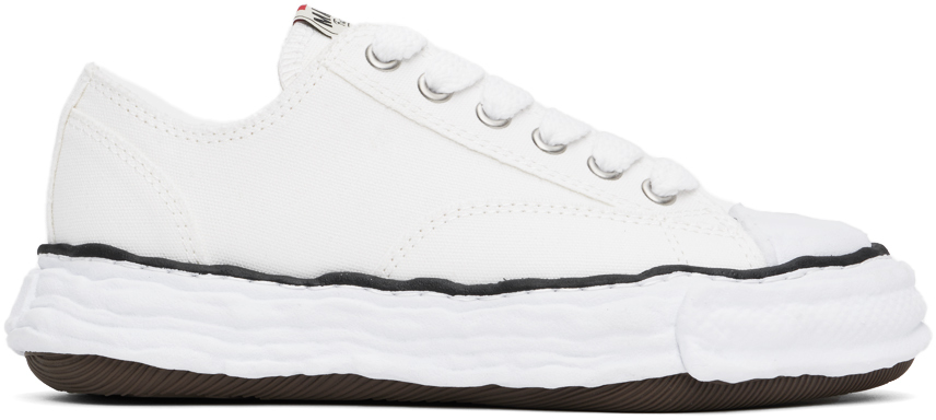 White Peterson23 OG Sole Canvas Low-Top Sneakers