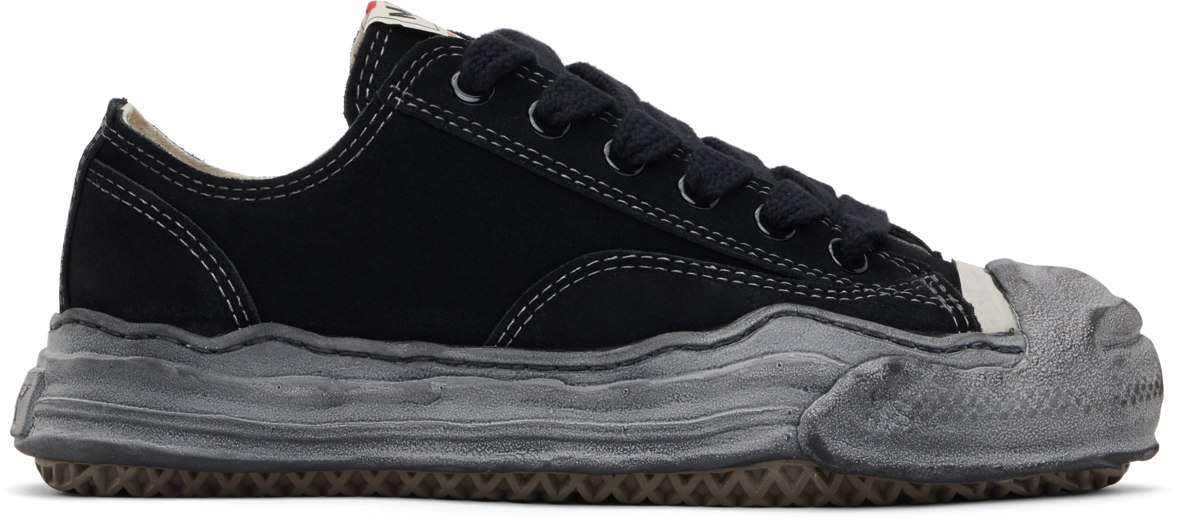 Black Hank OG Sole Suede Low-Top Sneakers