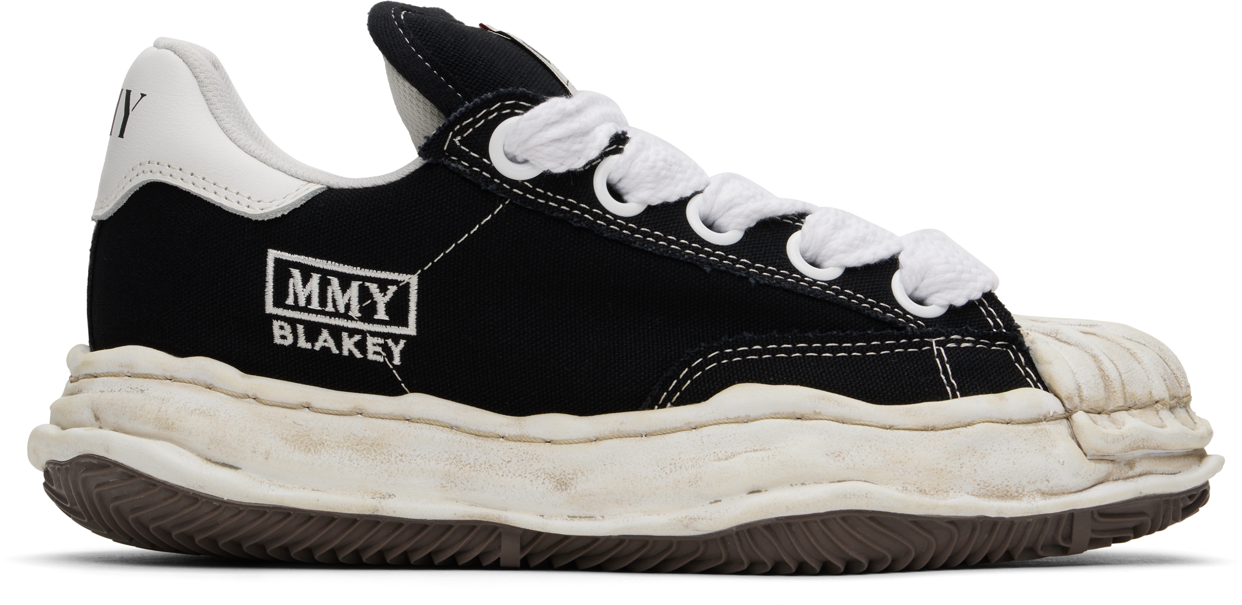 Black Blakey Puffer OG Sole Canvas Low-Top Sneakers