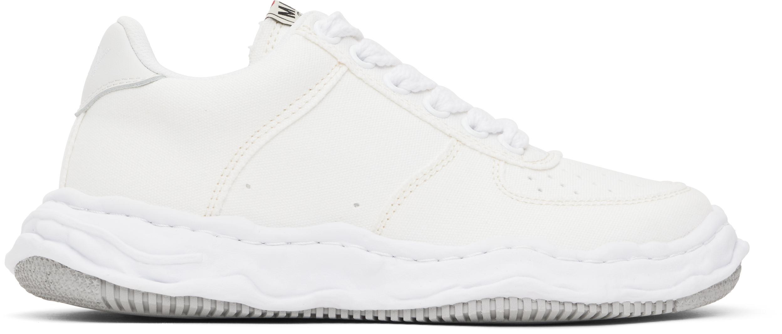 White Wayne OG Sole Canvas Low-Top Sneakers