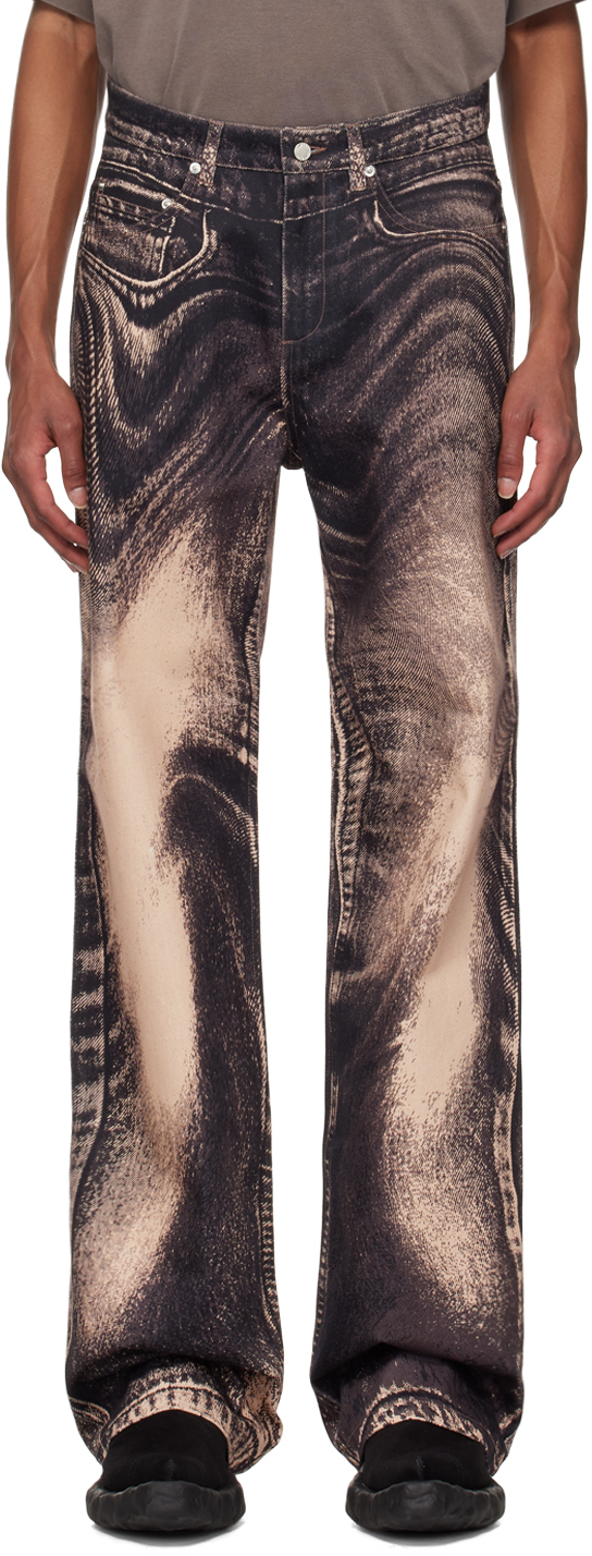 Shop Camperlab Pink Distorted Print Jeans