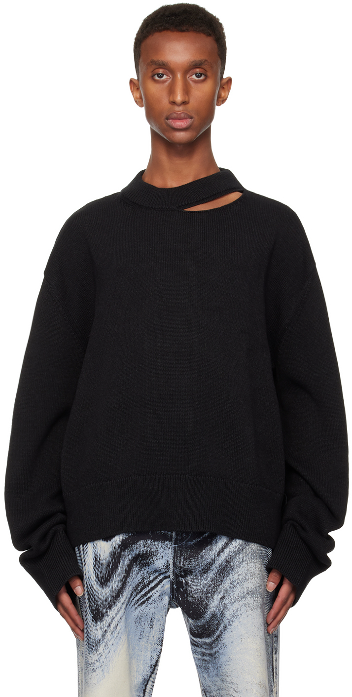 Camperlab Black Melange Knit Sweater