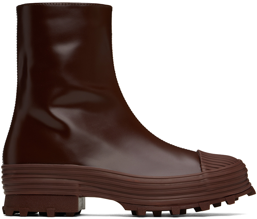 Shop Camperlab Burgundy Traktori Boots