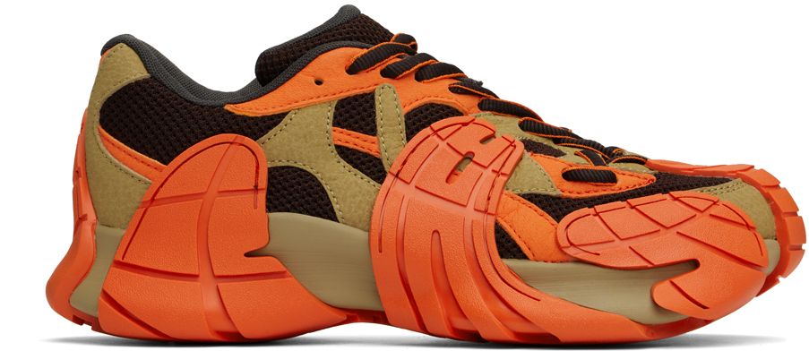 【関税込み】CAMPERLAB オレンジ＆ブラウン Tormenta スニーカー Tormenta Multicolor Sneakers for Unisex - Spring/Summer