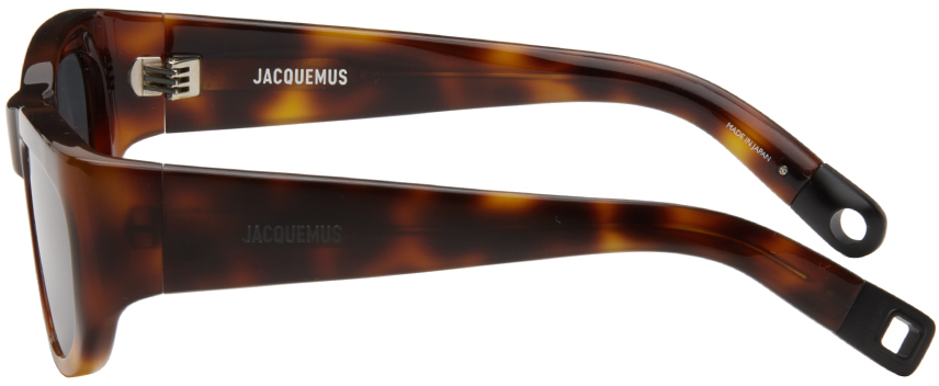 Jacquemus Brown La Casa 'les Lunettes Pilota' Sunglasses In 080 Multi-brown