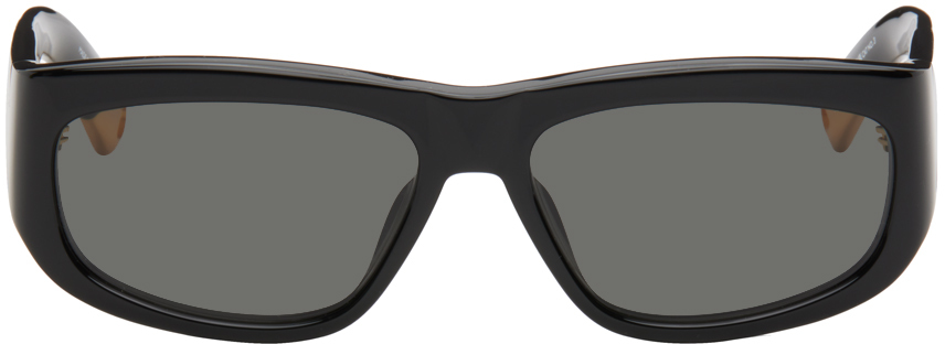 Black Les Sculptures 'Les lunettes Pilota' Sunglasses