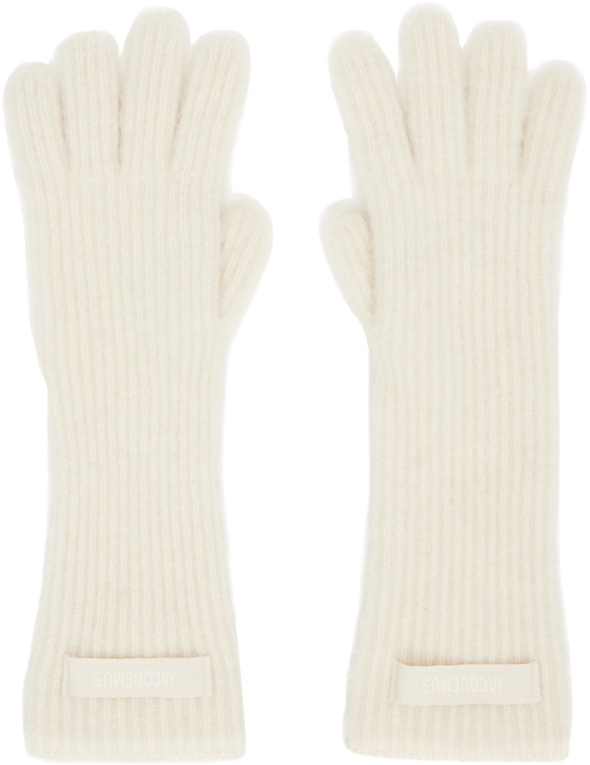 Jacquemus Off-white 'les Gants Gros Grain' Gloves