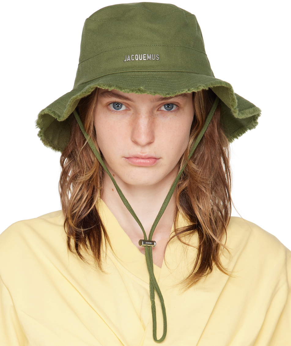 ★JACQUEMUS★ Le Bob Tesido Bucket Hat Khaki 235AC47113575EO Khaki 'le Bob Tecido' Bucket Hat – eCosmetics: Popular