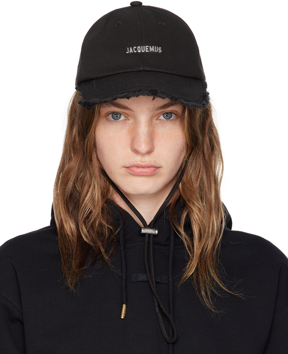 Shop Jacquemus Black Les Classiques 'la Casquette Artichaut' Cap In 990 Black