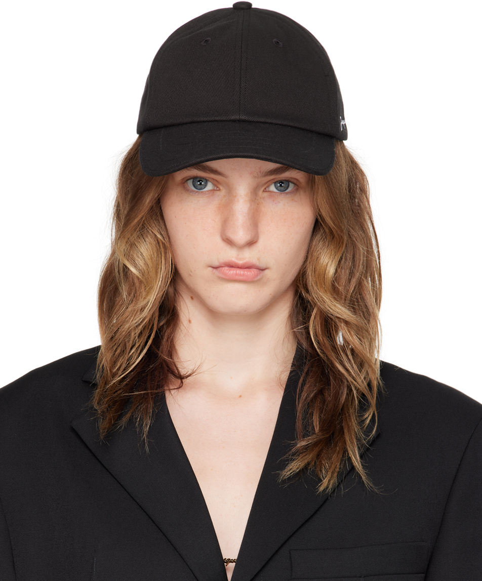 Shop Jacquemus Black Les Classiques 'la Casquette ' Cap In 990 Black