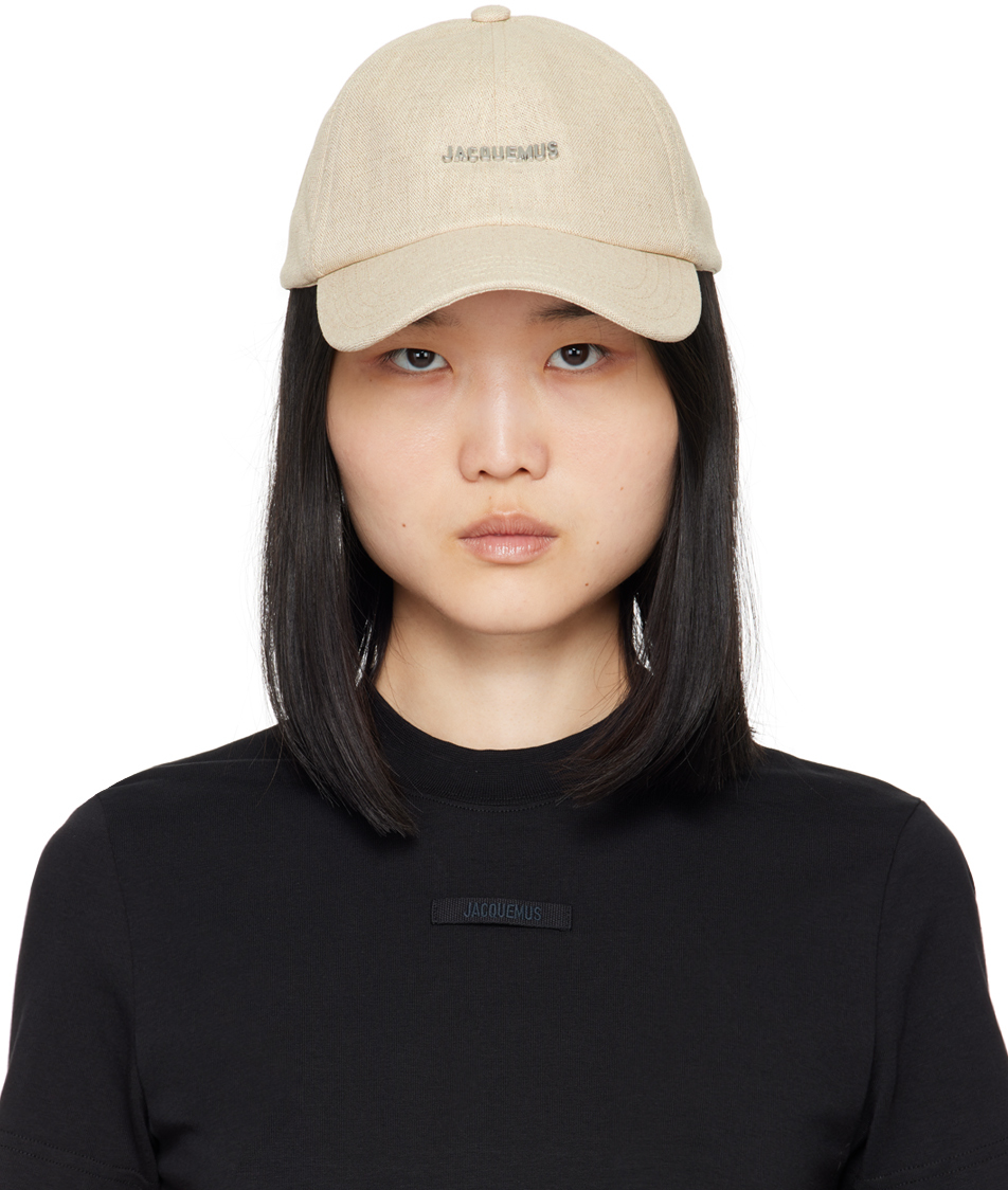 Shop Jacquemus Beige La Casa 'la Casquette Gadjo' Cap In 140 Light Greige