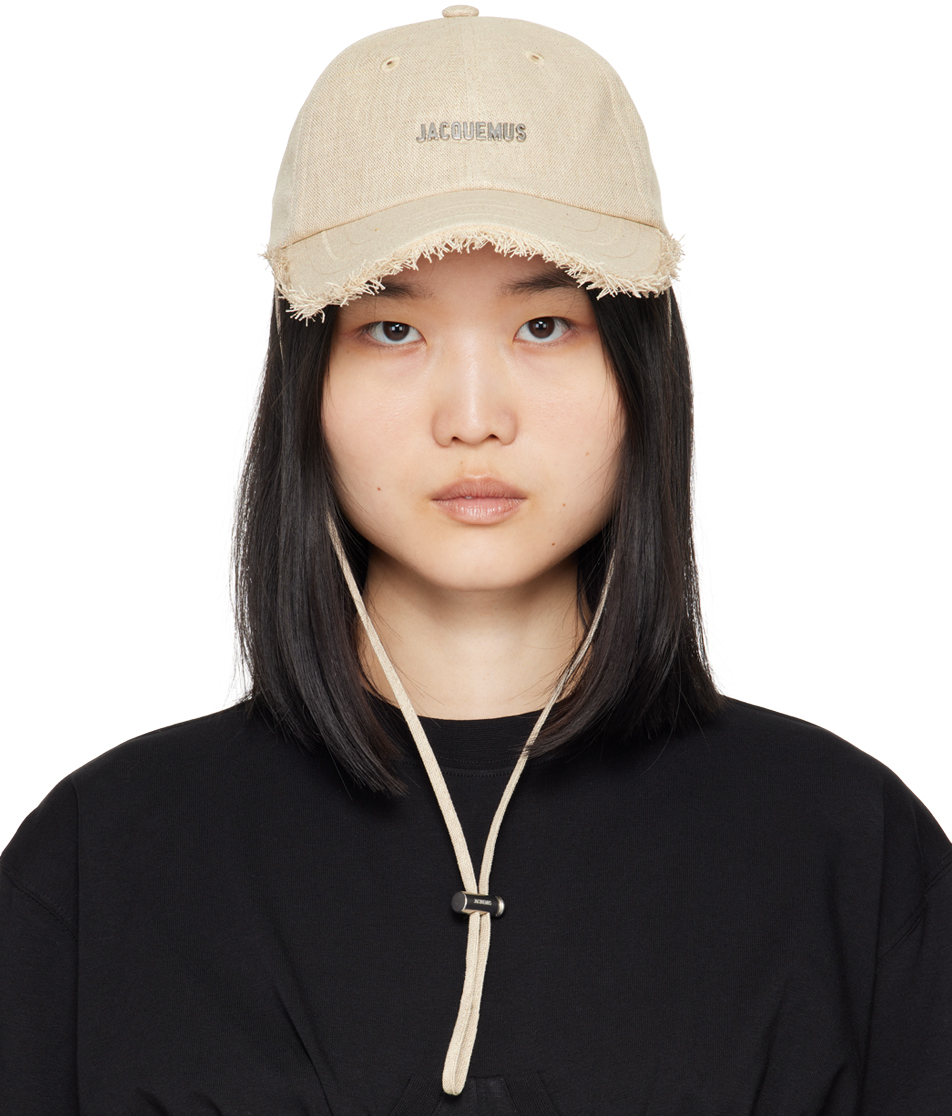 Shop Jacquemus Beige La Casa 'la Casquette Artichaut' Cap In 140 Light Greige