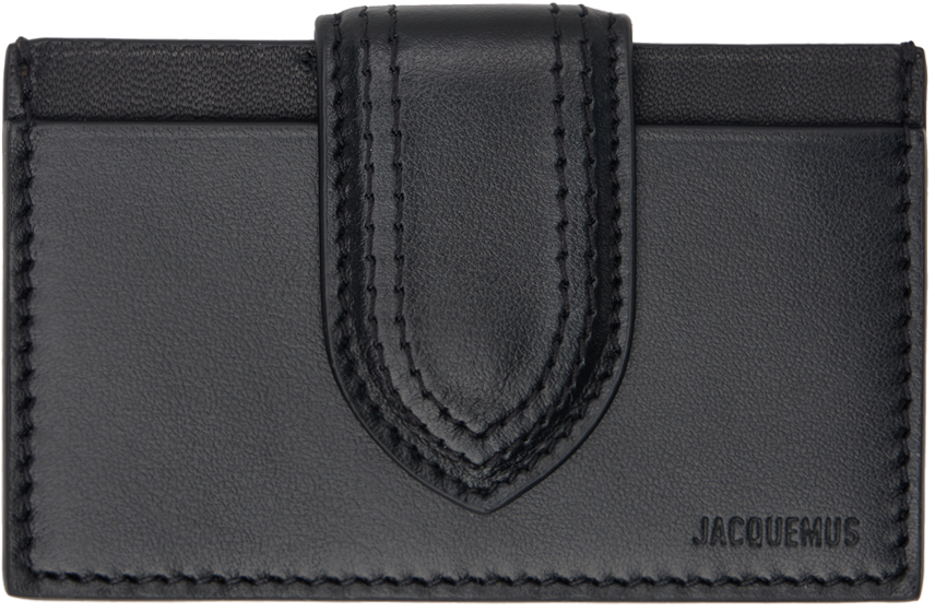 Shop Jacquemus Black Les Classiques 'le Porte Carte Bambino' Card Holder In 990 Black