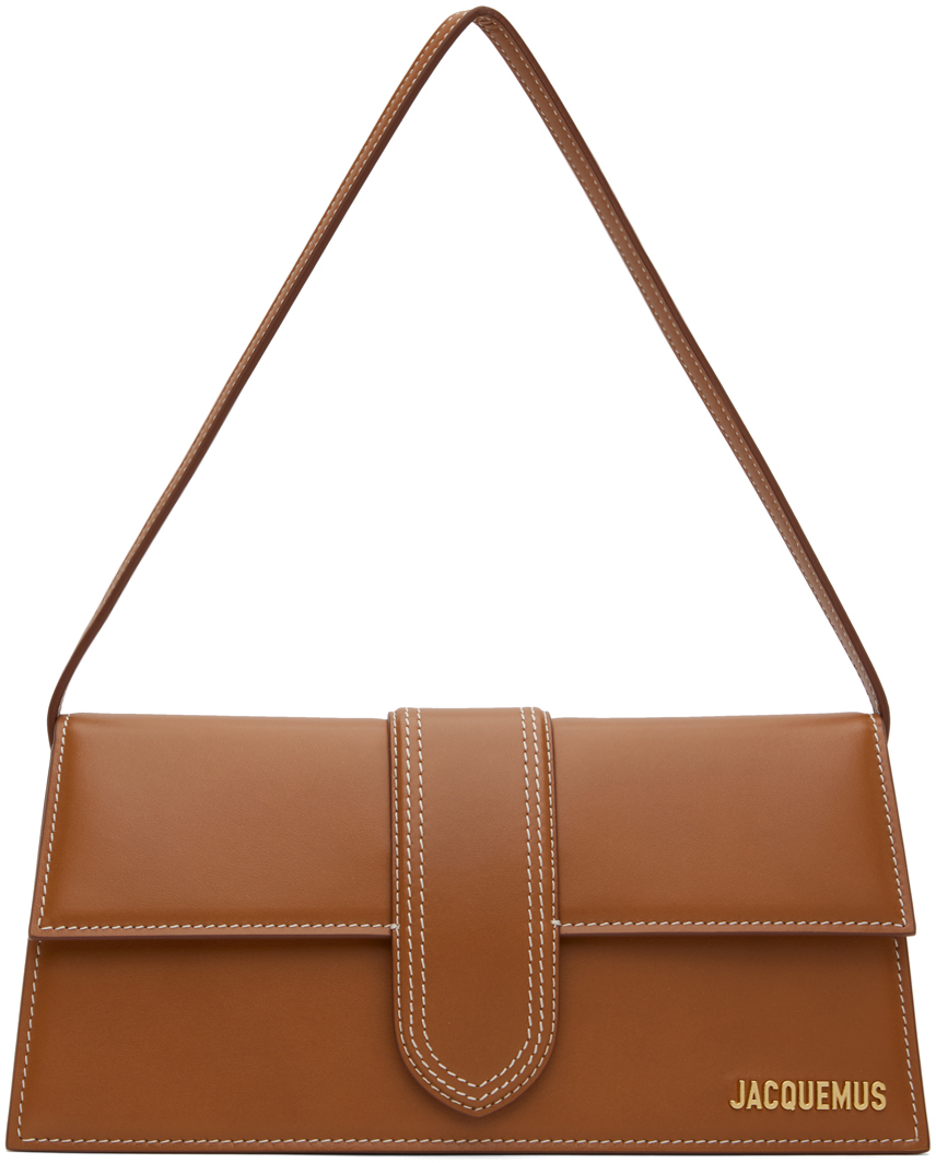 Shop Jacquemus Brown Les Classiques 'le Bambino Long' Bag In 811 Light Brown 2