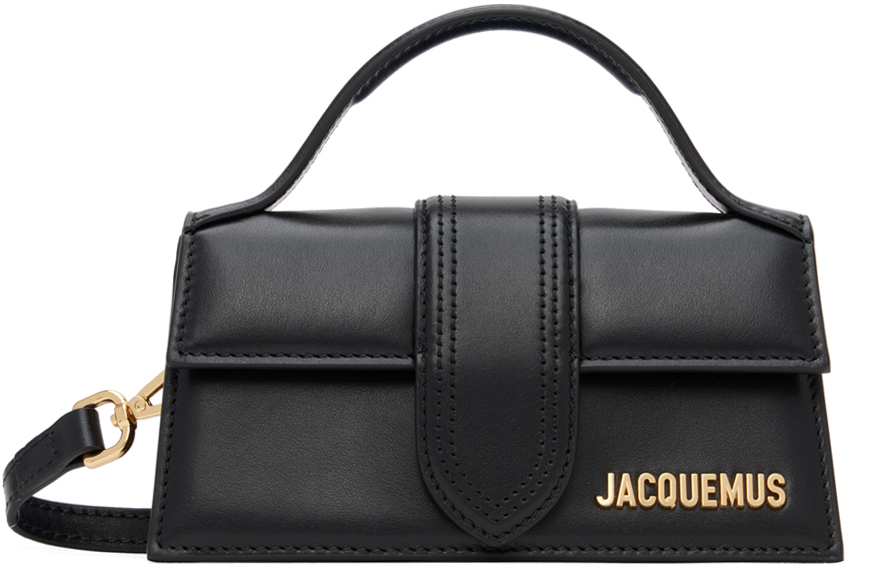 Jacquemus Le Bambino Small Leather Shoulder Bag In 990 Black