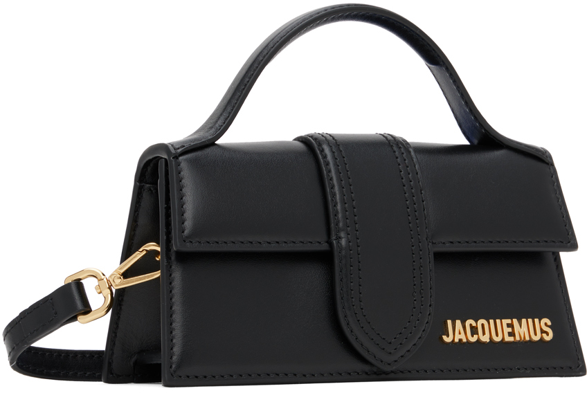 Jacquemus Le Bambino Small Leather Shoulder Bag In 990 Black