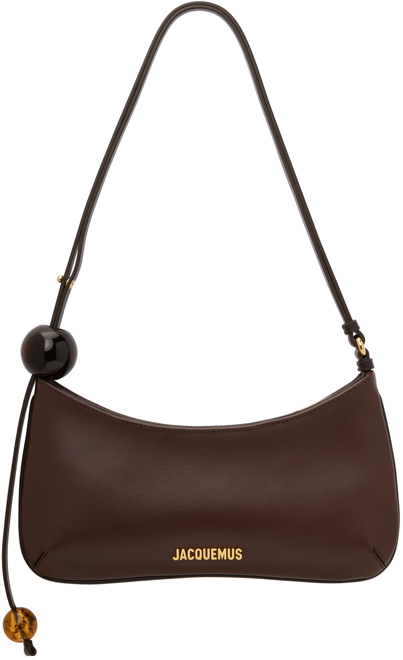 Shop Jacquemus Les Classiquesコレクション ブラウン Le Bisou Perle バッグ In 855 Medium Brown