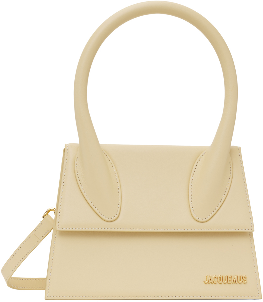 Jacquemus Off-white Les Classiques 'le Grand Chiquito' Bag In 120 Ivory