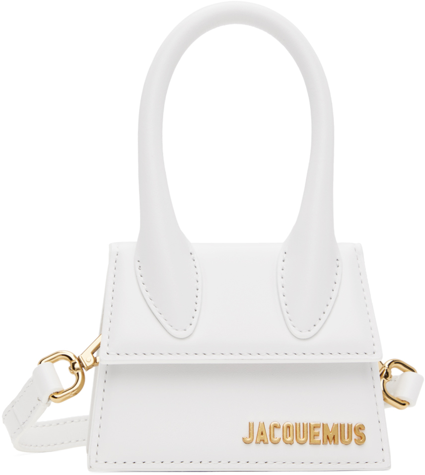 JACQUEMUS LES CLASSIQUESコレクション ホワイト LE CHIQUITO バッグ 