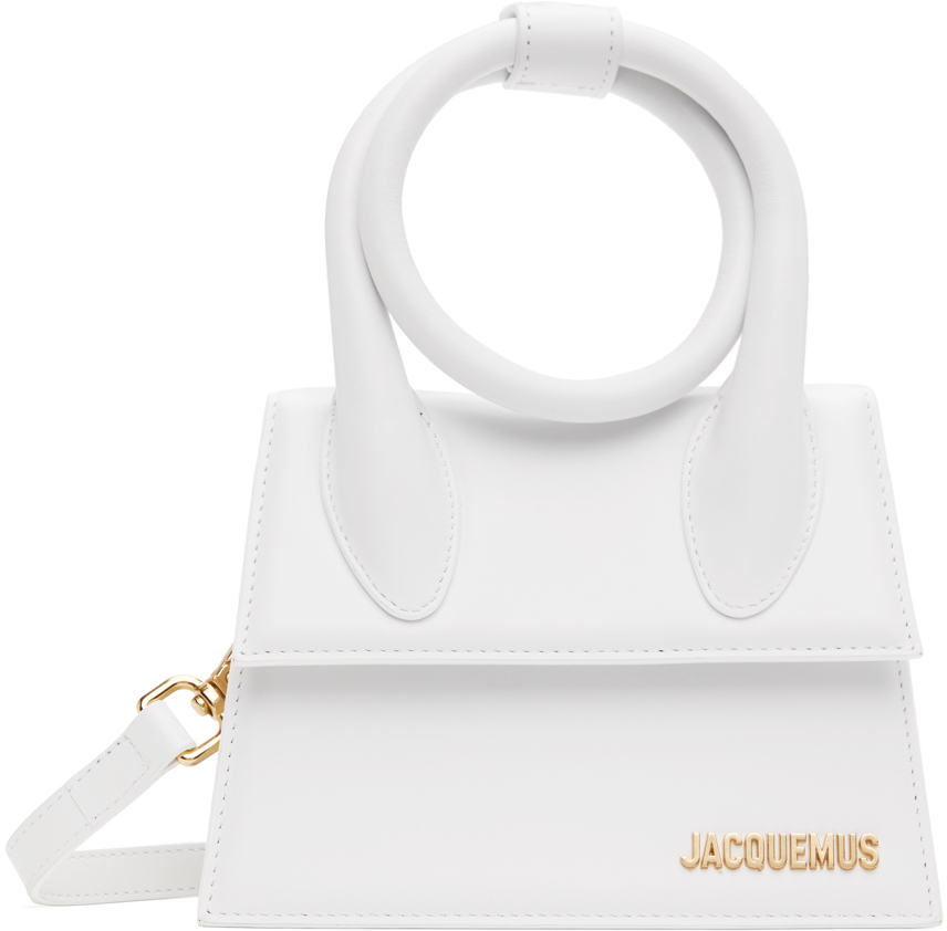 White 'Le Chiquito Noeud' Shoulder Bag