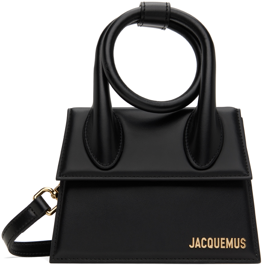 Shop Jacquemus Black Les Classiques 'le Chiquito Noeud' Bag In 990 Black