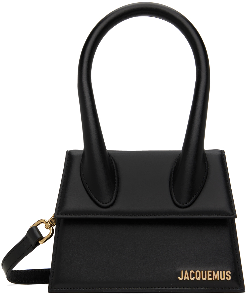 Shop Jacquemus Black Les Classiques 'le Chiquito Moyen' Bag In 990 Black