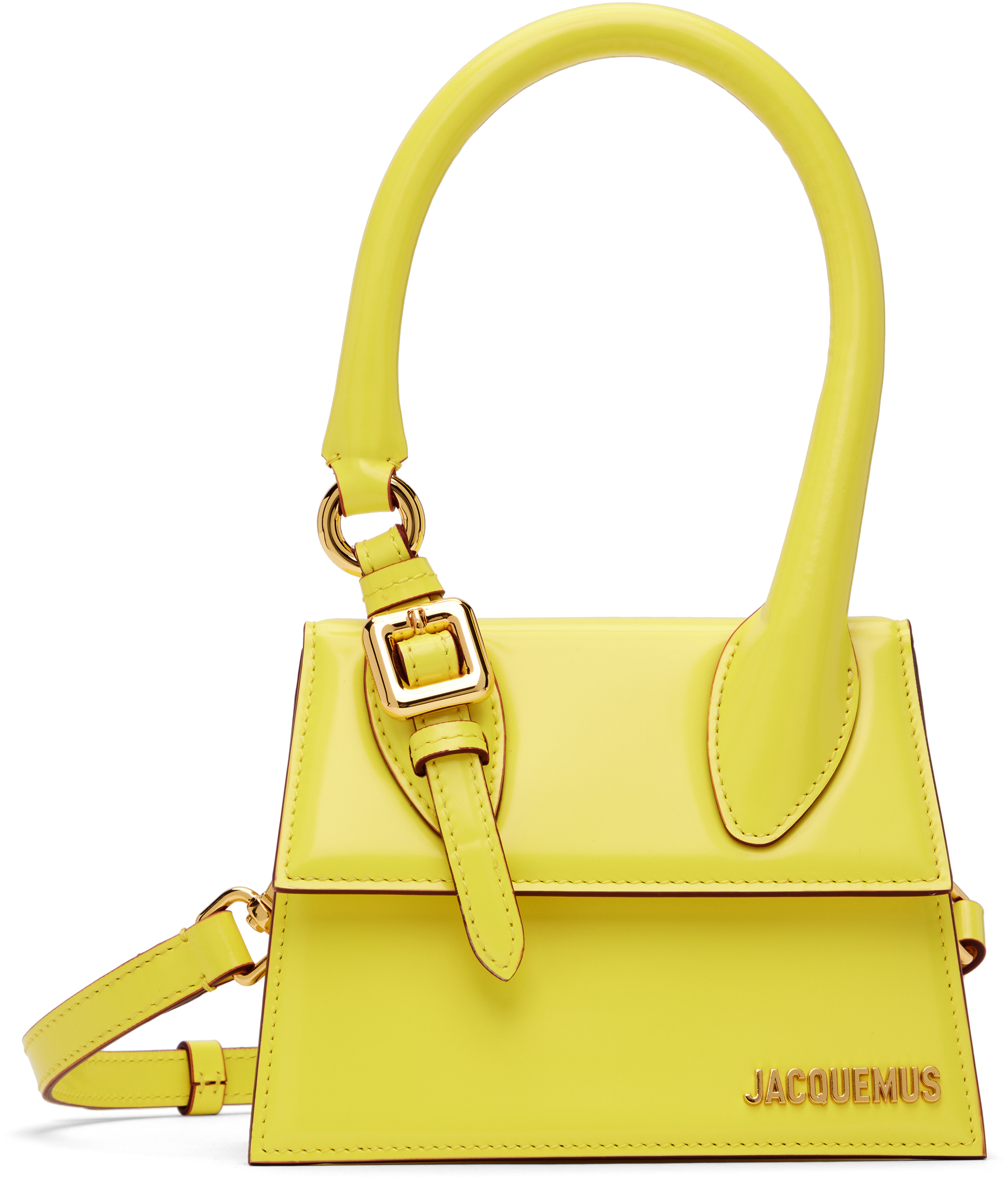 Yellow La Casa 'Le Chiquito moyen boucle' Bag