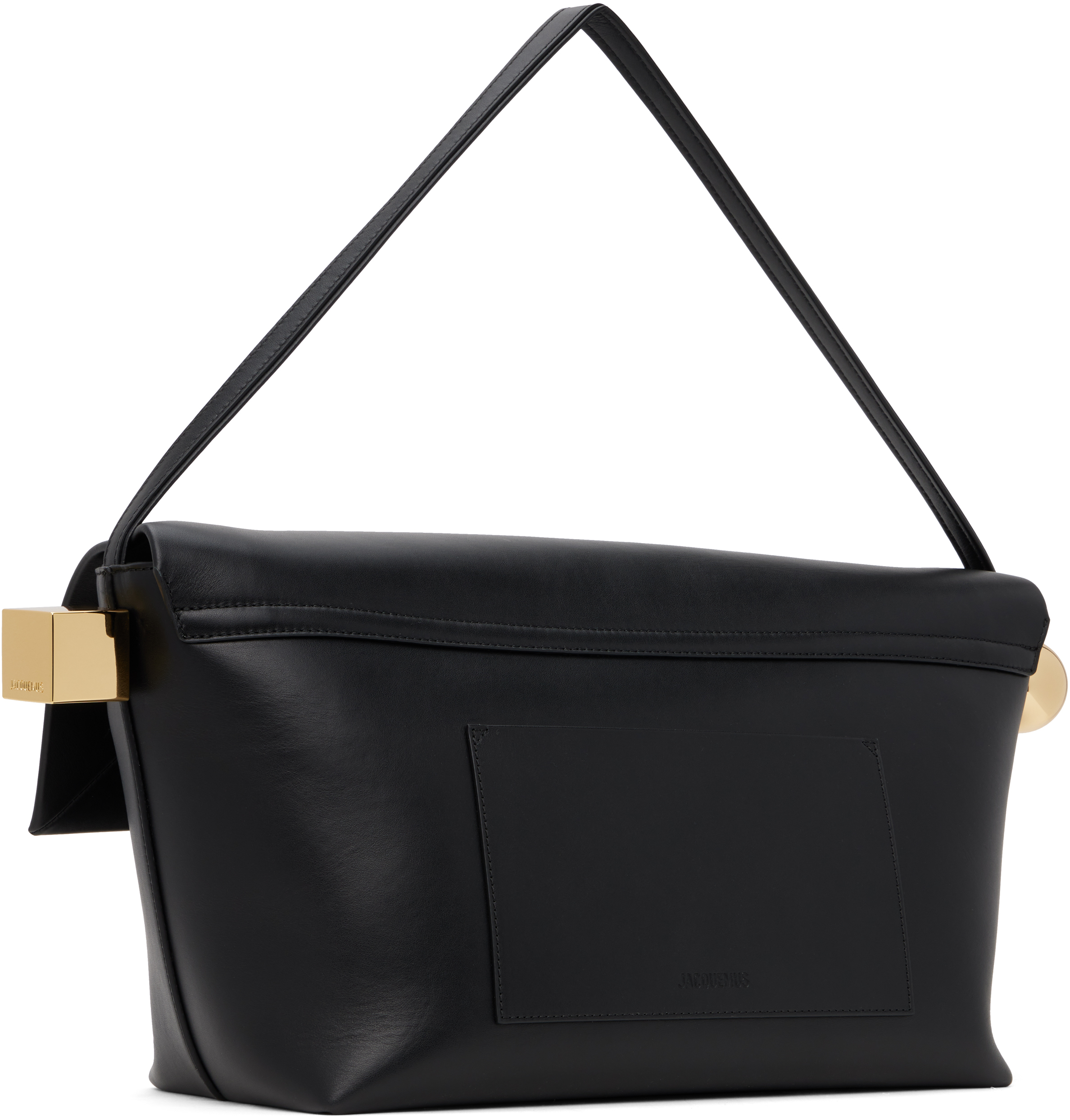 Jacquemus Black La Casa 'le Grand Rond Carré' Bag In 990 Black