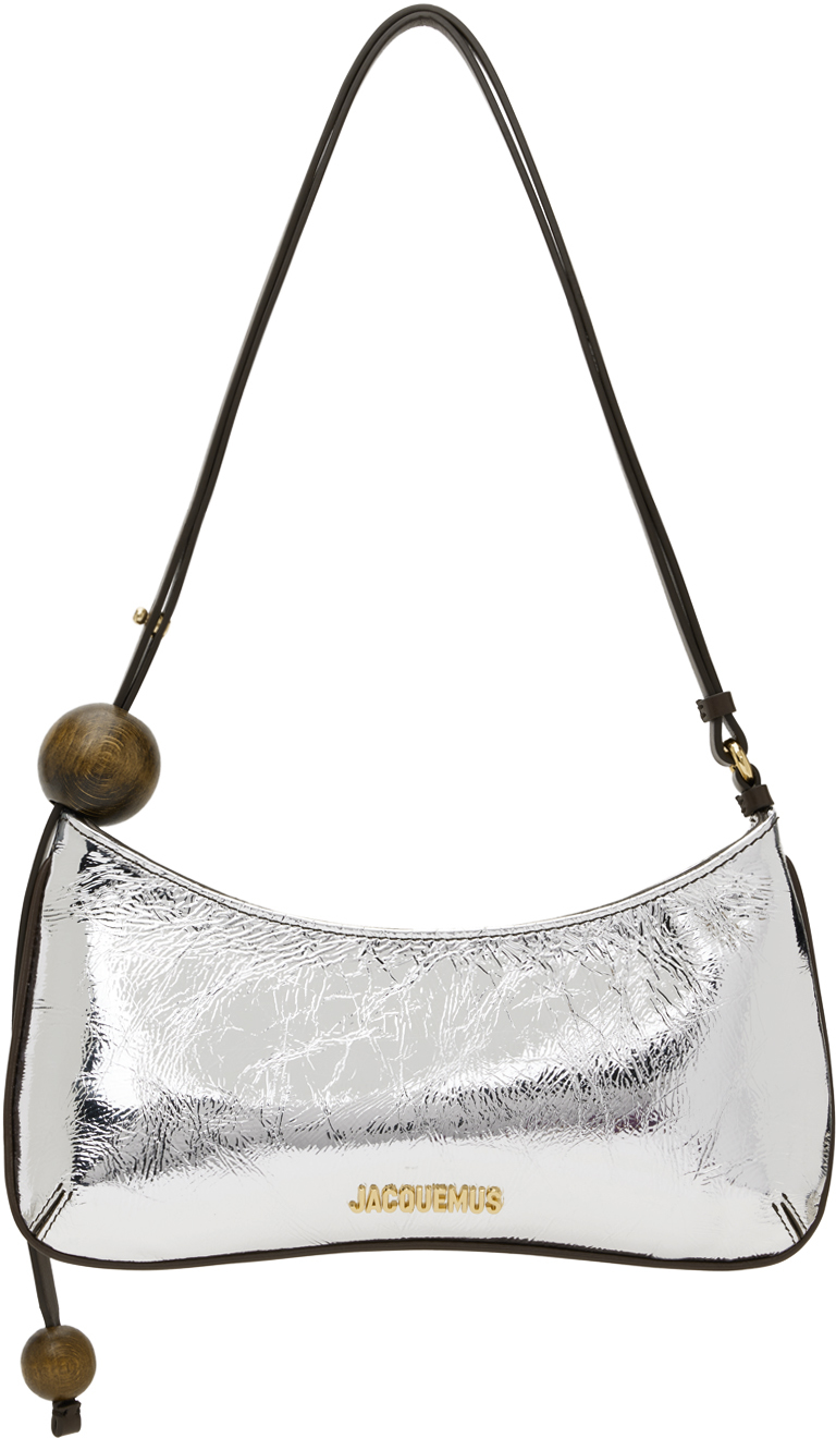 Shop Jacquemus Silver La Casa 'le Bisou Perle' Bag In 980 Silver