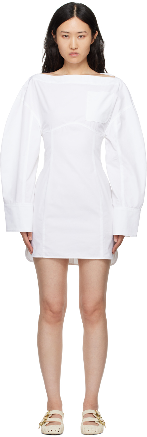 White La Case 'La robe chemise Casaco' Minidress