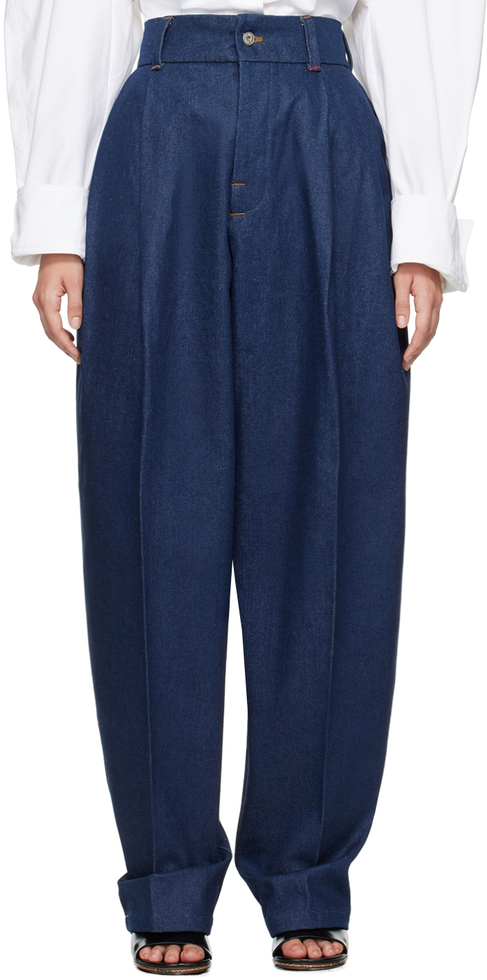 【関税＆送料込み】Jacquemus Le De-Nimes Curzio Straight Le Jacquemus Le De-Nîmes Curzio Trousers | White | FARFETCH