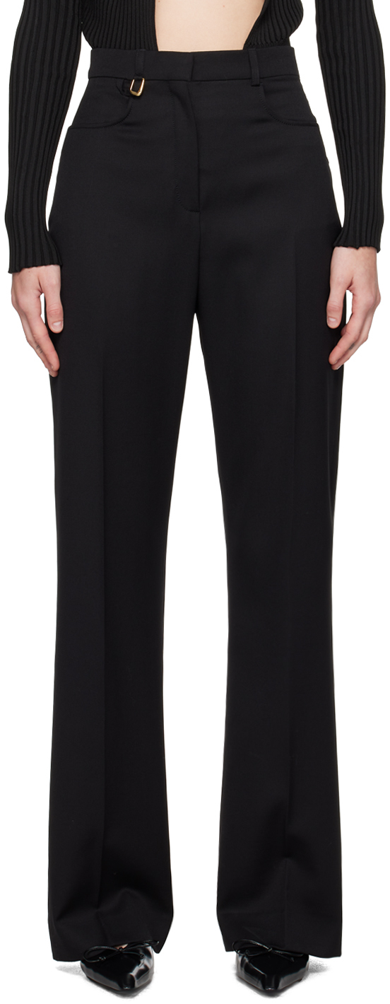 Black La Casa 'Le pantalon Sauge' Trousers