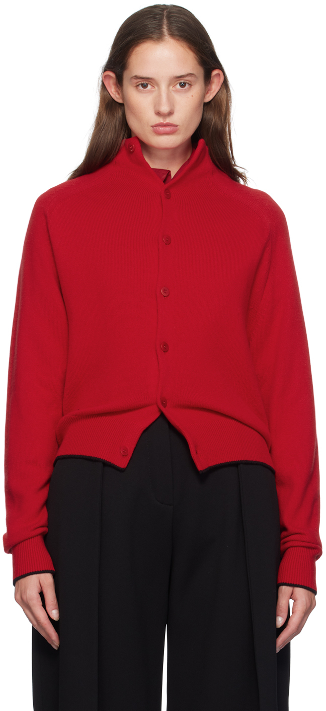 JACQUEMUS RED LA CASA 'LE CARDIGAN PITATTO' CARDIGAN