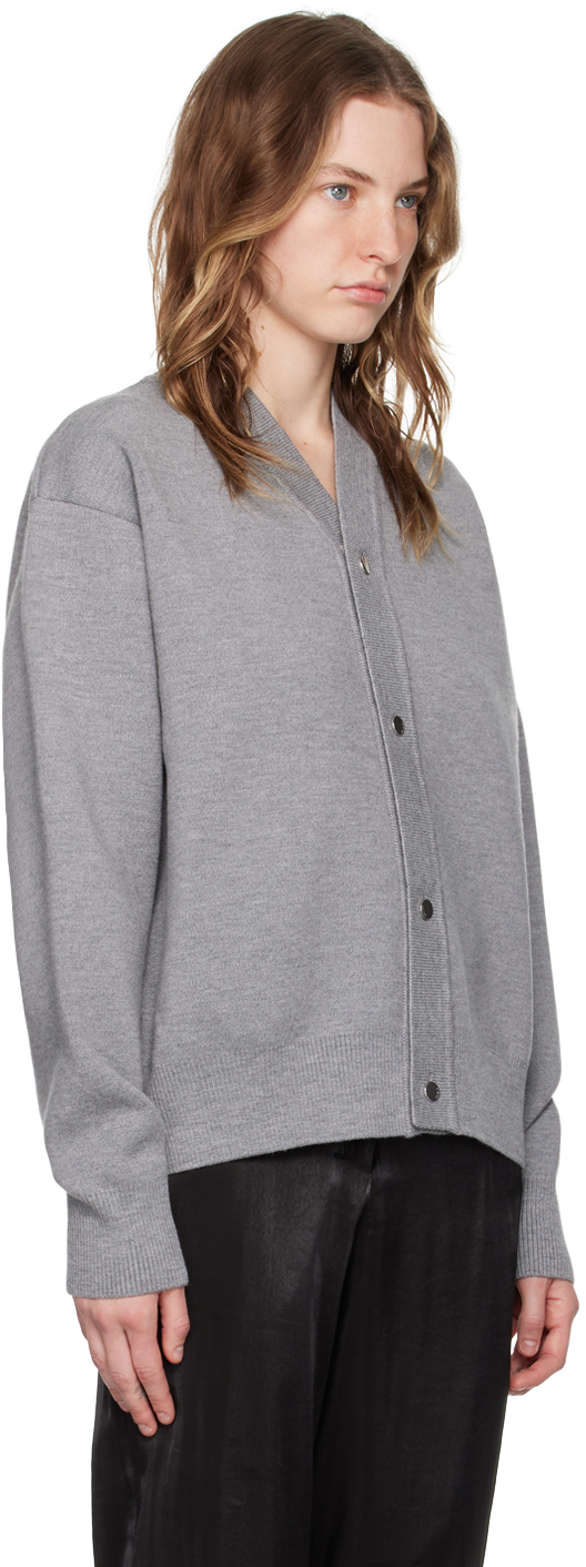 Shop Jacquemus Gray Les Classiques 'le Cardigan Boutonné' Cardigan In 950 Grey