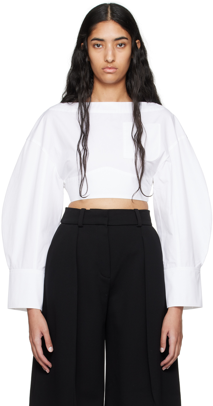 Shop Jacquemus White La Casa 'le Haut Casaco' Blouse In 100 White