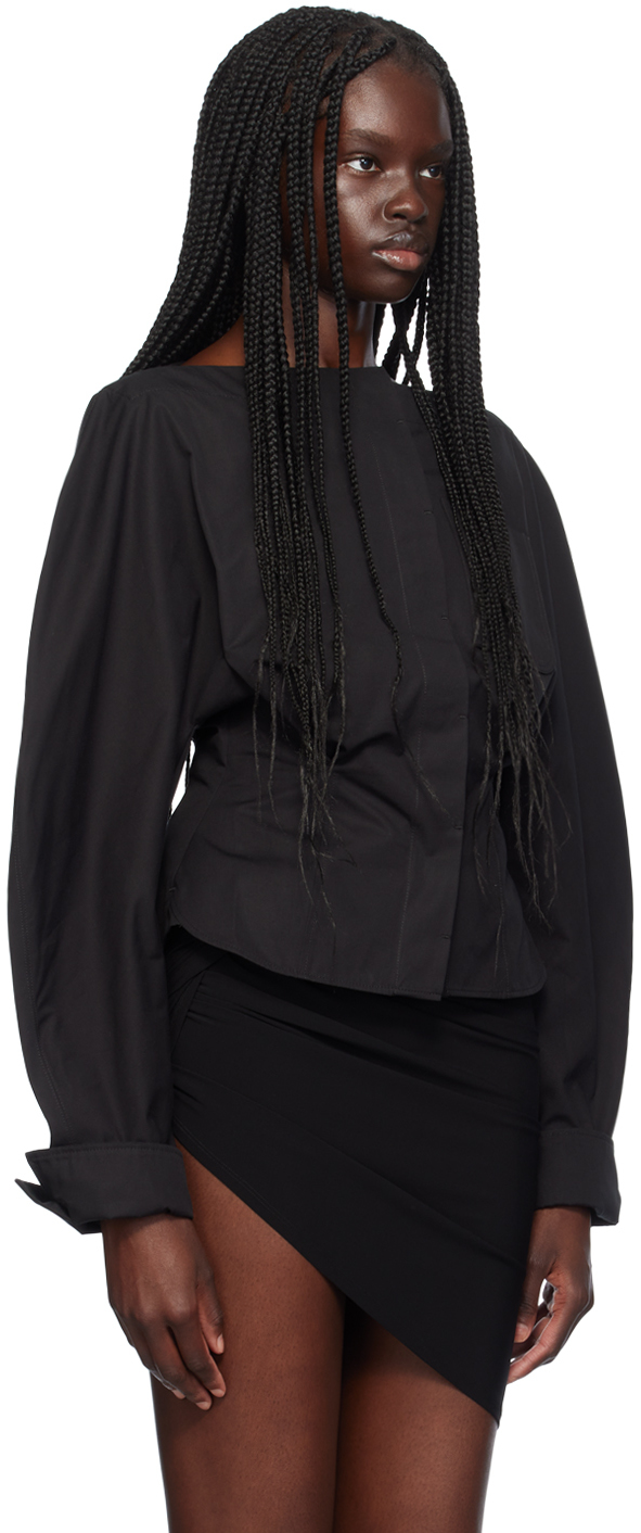 Jacquemus Black La Casa 'la Chemise Barco' Shirt In 990 Black