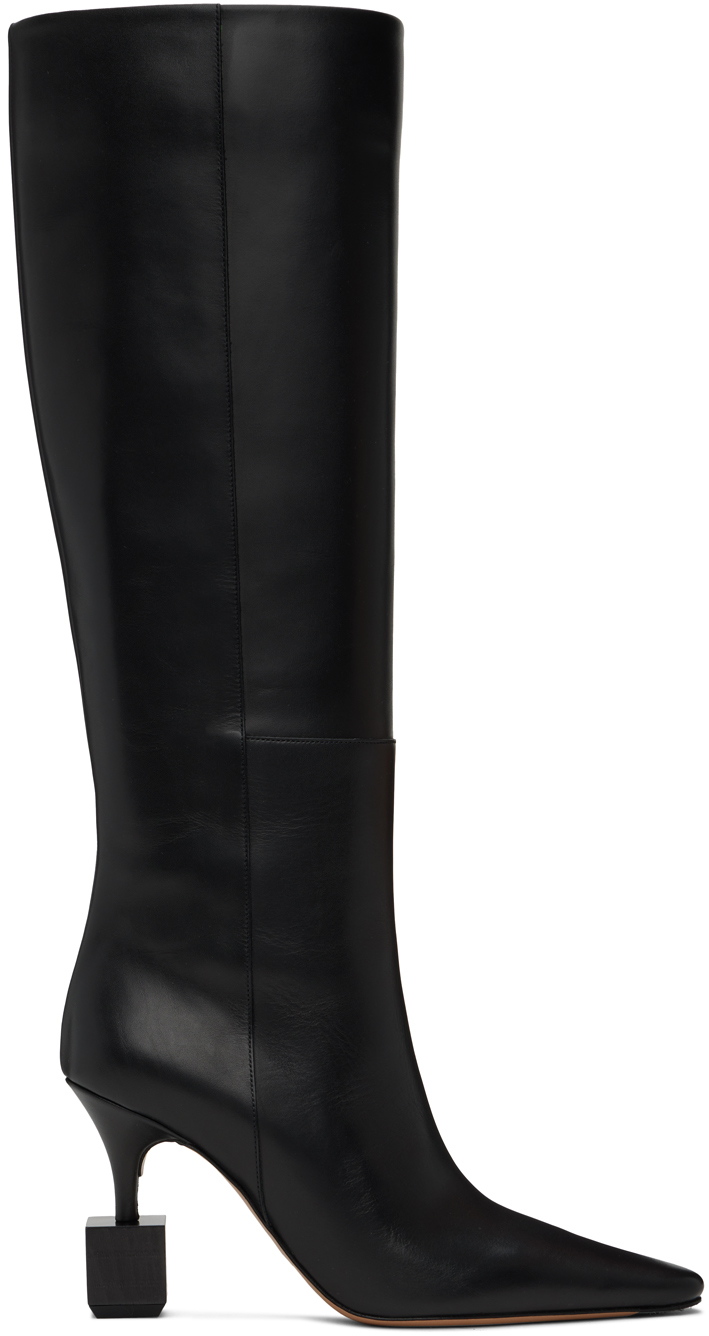 Shop Jacquemus Black La Casa 'les Bottes Bisou' Tall Boots In 990 Black