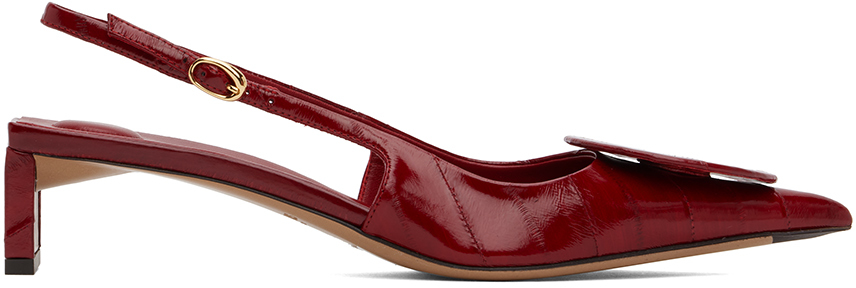 Red La Casa 'Les slingbacks Duelo basses' Heels