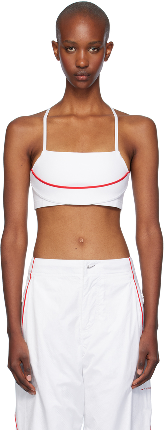 White Nike Edition NRG Sport Bra