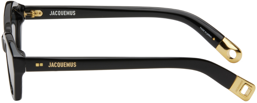 JACQUEMUS BLACK LA CASA 'LES LUNETTES BAMBINO' SUNGLASSES 