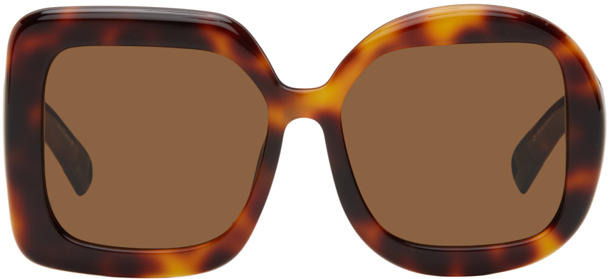 Brown 'Les lunettes Carré Rond' Sunglasses