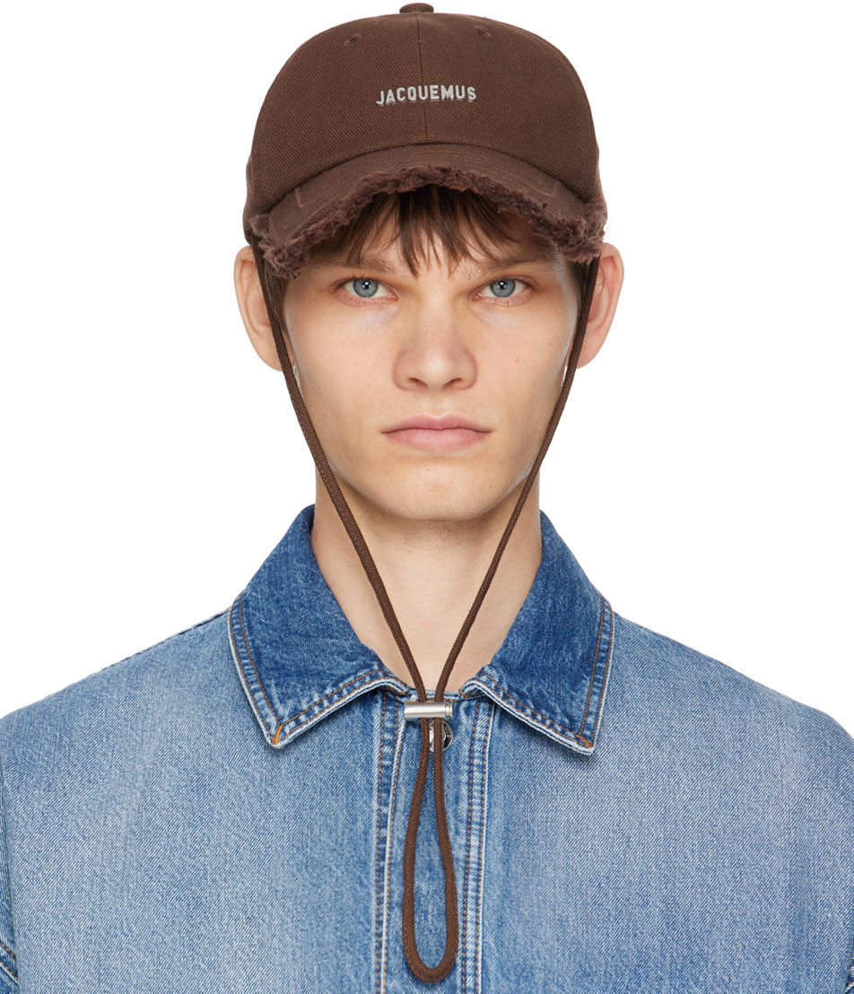 Shop Jacquemus Brown Les Classiques 'la Casquette Artichaut' Cap In 850 Brown