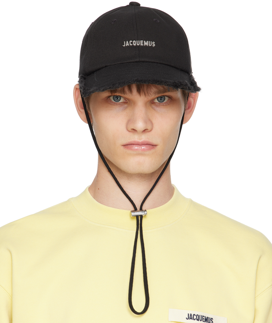 Shop Jacquemus Black Les Classiques 'la Casquette Artichaut' Cap In 990 Black