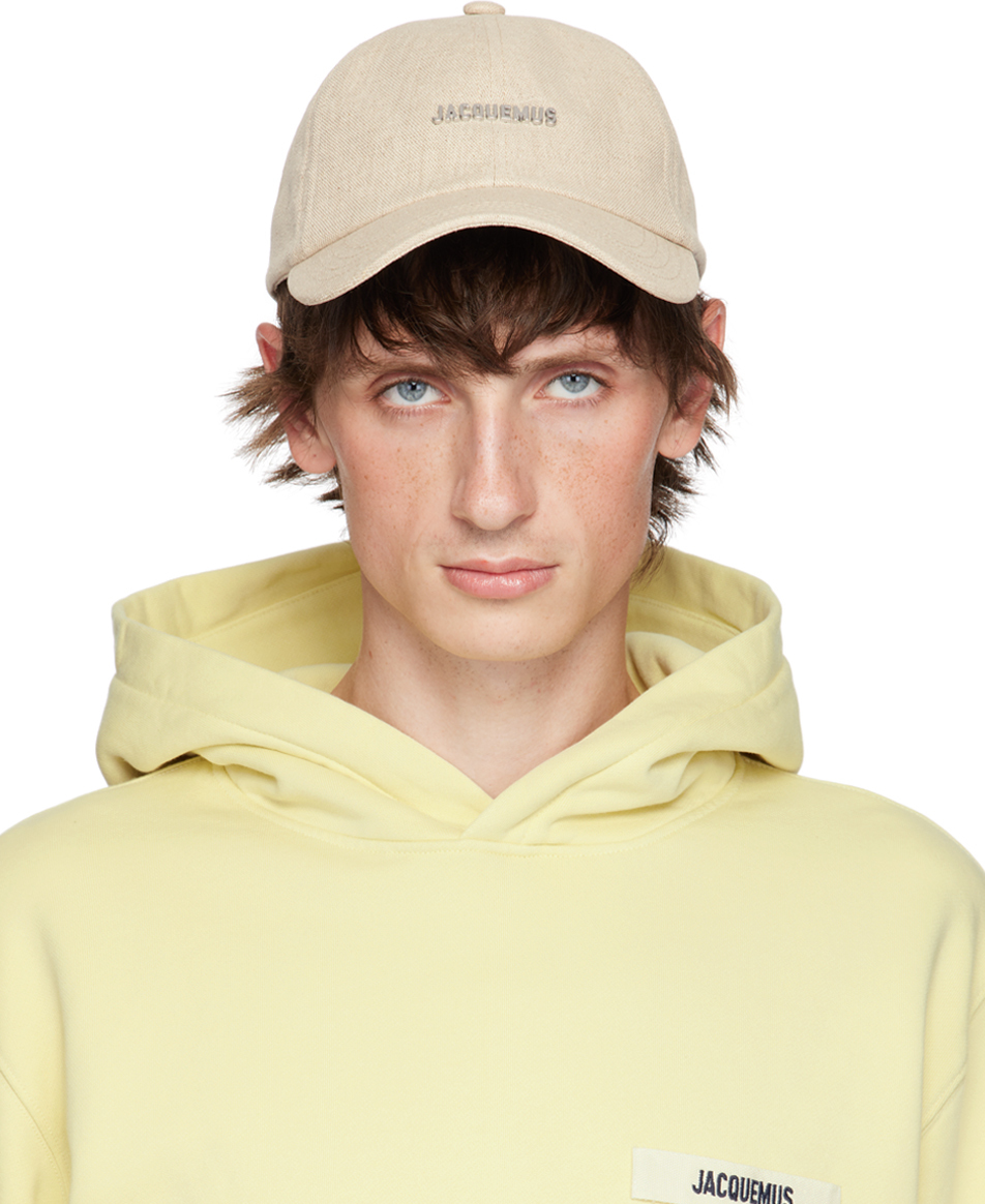 Shop Jacquemus Beige La Casa 'la Casquette Gadjo' Cap In 140 Light Greige